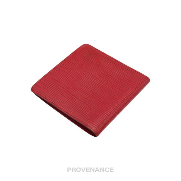 🔴 Louis Vuitton 6CC Bifold Wallet - Red Epi Leather - Picture 4 of 9